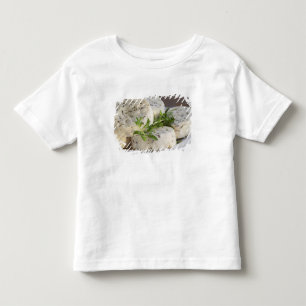 Camiseta Infantil Queijo de cabra francês - chevre - com ervas em um