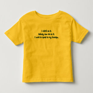 Camiseta Infantil Queira falar ao vovô