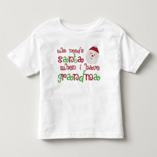 Camiseta Infantil Quem precisa o papai noel quando eu tiver a avó