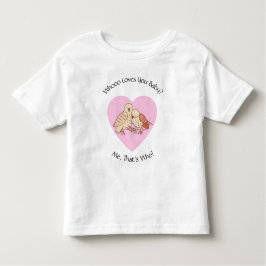 Camiseta Infantil Quem Te Ama Bebê? Chá de fraldas do Namorados