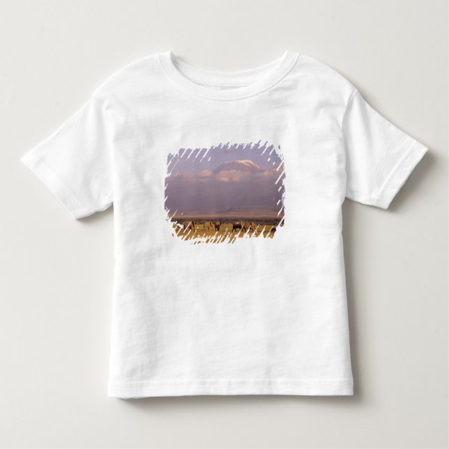 Camiseta Infantil Quênia: Parque Nacional de Amboseli, Elefantes (Frente)