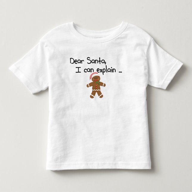 Camiseta Infantil Querido Papai Noel Posso Explicar (Frente)