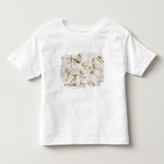 Camiseta Infantil Querubins, início do século XVIII (caneta e tinta (Frente)