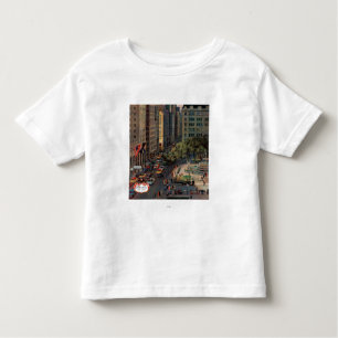 Camiseta Infantil Quinta Avenida por John Falter