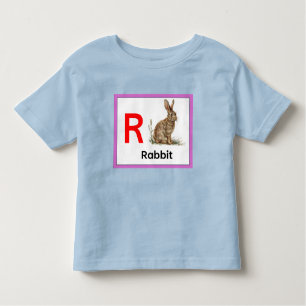 Camiseta Infantil R é para o coelho