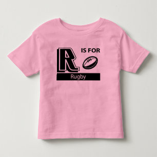 Camiseta Infantil R é para o rugby
