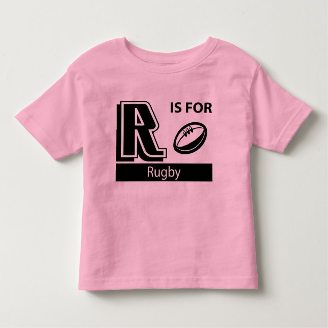 Camiseta Infantil R é para o rugby (Frente)