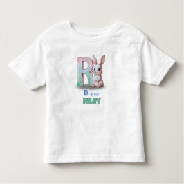 Camiseta Infantil R is for Riley - Custom Toddler Name Tee
