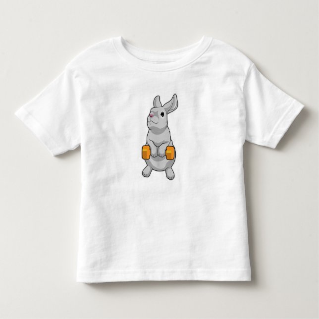 Camiseta Infantil Rabbit Malhação Dumbbell (Frente)