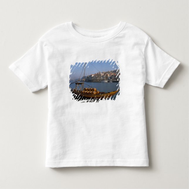 Camiseta Infantil Rabelo Boats, Porto, Portugal (Frente)