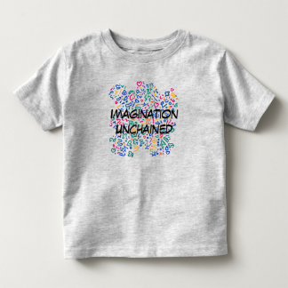 Camiseta Infantil Rabisco divertido formas vibrantes coloridas