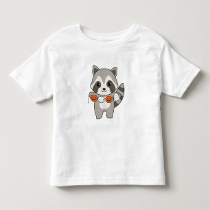 Camiseta Infantil Raccoon Happy Halloween Pumpkin Bat Costume