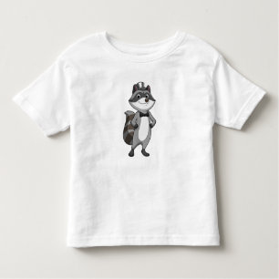 Camiseta Infantil Racoon como Groom com Tie