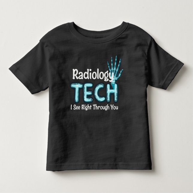 Camiseta Infantil Radiologia Tech Humor X Ray (Frente)