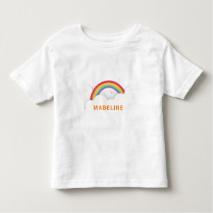 Camiseta Infantil Rainbow Clouds Birthday