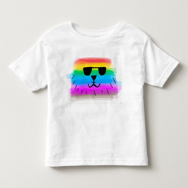 Camiseta Infantil Rainbow Dawg hokiday de verão (Frente)