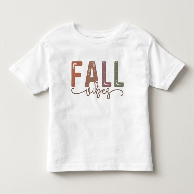 Camiseta Infantil Rainbow Fall Vibes (Frente)