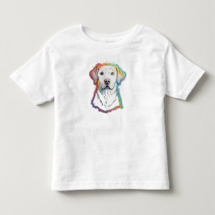 Camiseta infantil Rainbow Labrador