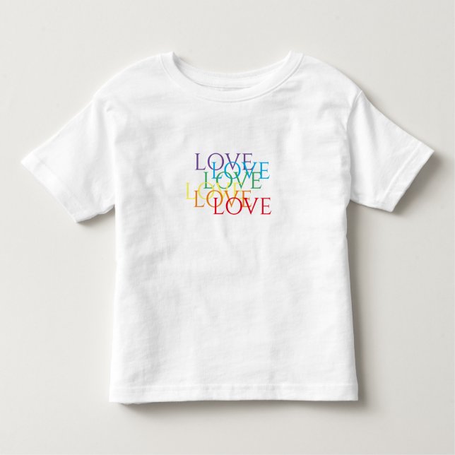 Camiseta Infantil RAINBOW LOVE Toddler T-Shirt (Frente)