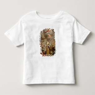 Camiseta Infantil Rainha Anne apresentando planos militares de Blenh