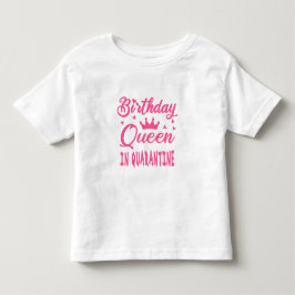 Camiseta Infantil Rainha de Aniversário em Quarentena