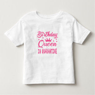 Camiseta Infantil Rainha de aniversário em quarentena