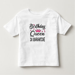 Camiseta Infantil Rainha de aniversário em quarentena