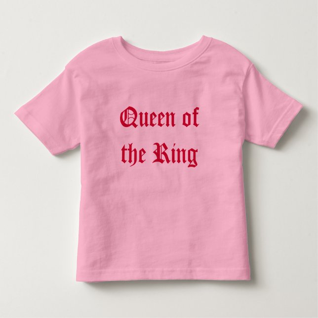 Camiseta Infantil Rainha do anel (Frente)