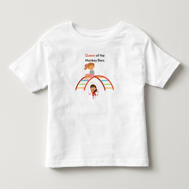 Camiseta Infantil Rainha dos bares dos macacos (Frente)