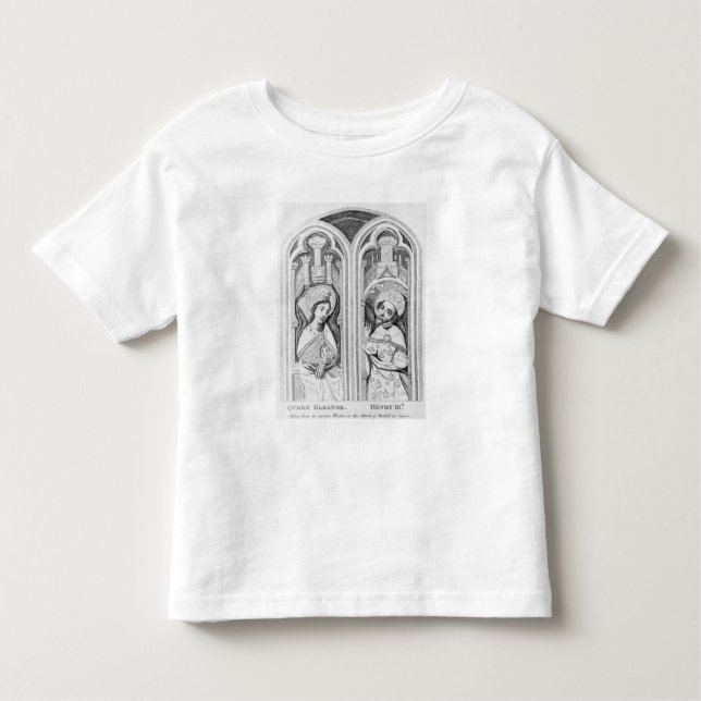 Camiseta Infantil Rainha Eleanor e Henry III, tomados antigo (Frente)