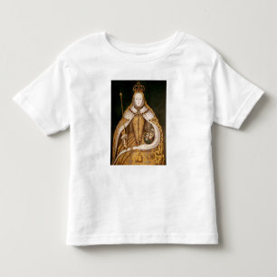 Camiseta Infantil Rainha Elizabeth mim em vestes da coroação