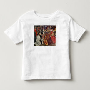 Camiseta Infantil Rainha Mary e Princesa Elizabeth entrando
