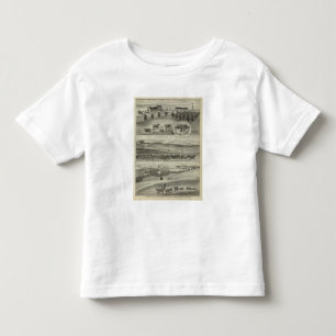 Camiseta Infantil Rancho da baga, perseguição e condados de Morris