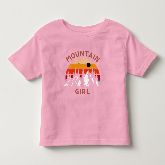 Camiseta Infantil Rapariga das Montanhas (Frente)