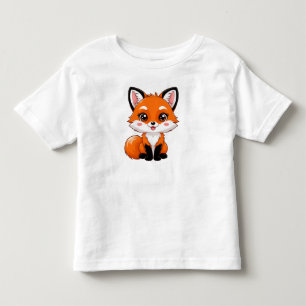 Camiseta Infantil Rapariga de desenho animado adorável com olhos gra