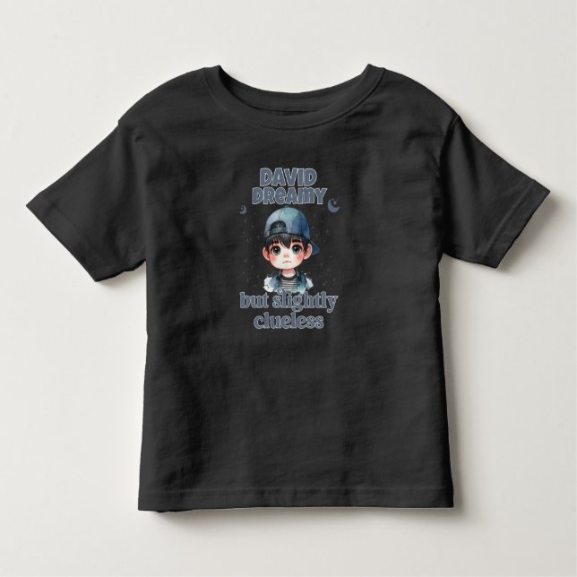 Camiseta Infantil Rapaz Bonito Sonhou, Mas Um Pouco Sem Fronteiras (Frente)