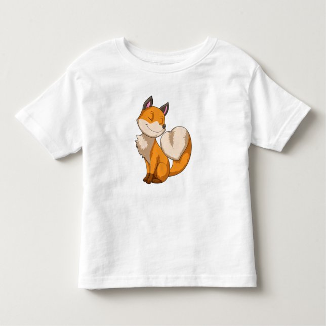 Camiseta Infantil Raposa com Coração (Frente)