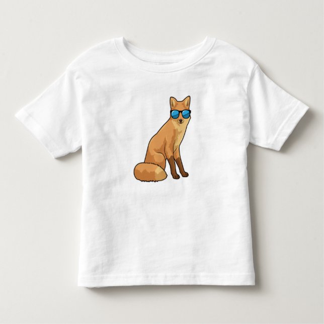 Camiseta Infantil Raposa com óculos de sol (Frente)