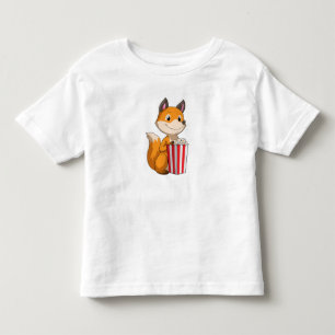 Camiseta Infantil Raposa com pipoca