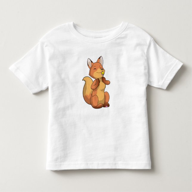 Camiseta Infantil Raposa com pirulito (Frente)