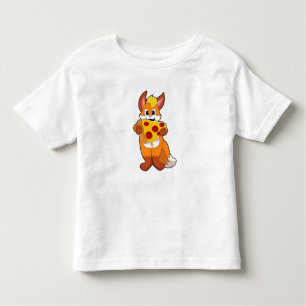 Camiseta Infantil Raposa com Pizza