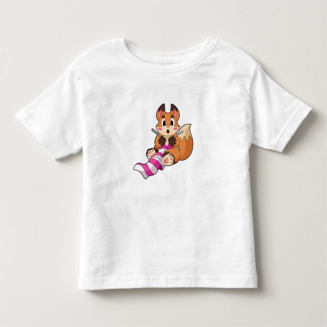 Camiseta Infantil Raposa com Scarf (Frente)