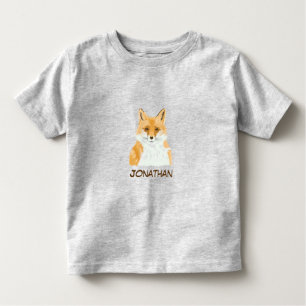 Camiseta Infantil Raposa Vermelha Bonita - transparente.