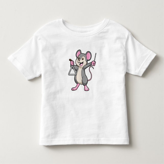 Camiseta Infantil Rat Music com Triangel (Frente)