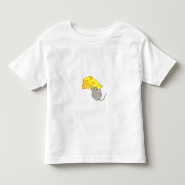 Camiseta Infantil Rato com queijo (Frente)