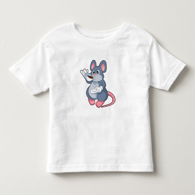 Camiseta Infantil Rato com Taça de Café (Frente)