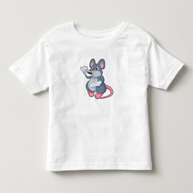 Camiseta Infantil Rato com Xícara de Café (Frente)