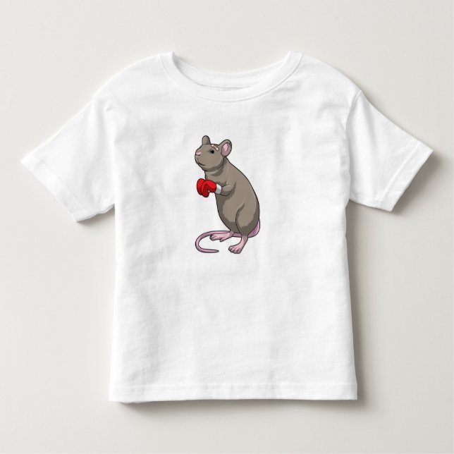 Camiseta Infantil Rato na caixa com luvas in a box (Frente)