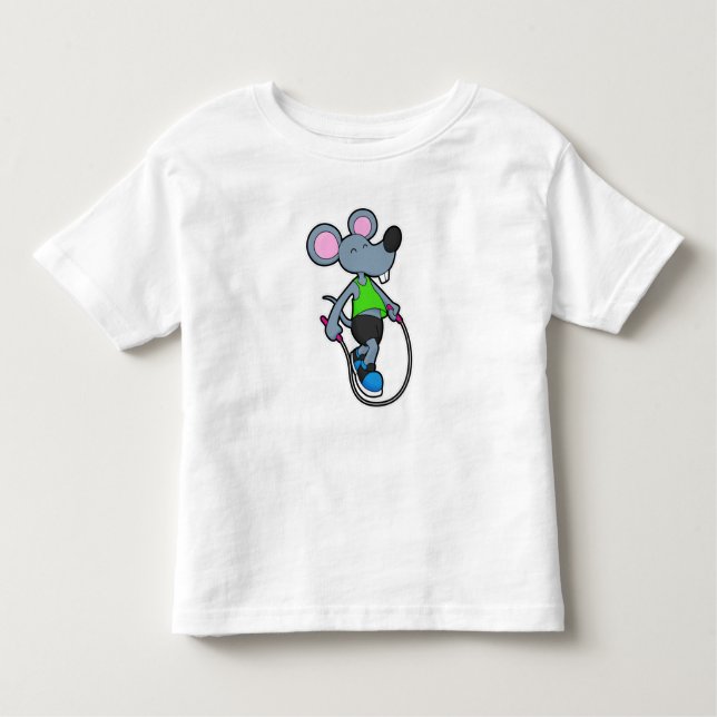 Camiseta Infantil Rato na Malhação com corda (Frente)