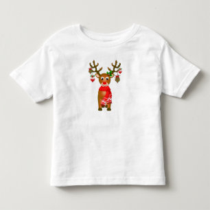 Camiseta Infantil Rebelde Cuta Com Enfeites de natal